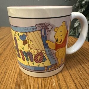 Vintage Winnie The Pooh #1 Grandma Oversized Mug The Disney Store Patchwork